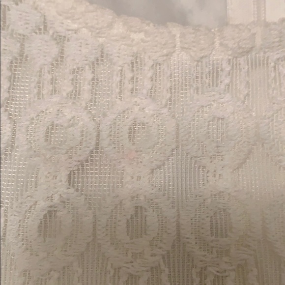 3/4 inch sleeve white lace dress - Picture 4 of 7